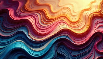 Fototapeta premium Intricate swirling lines, muted tones, flowing organic forms, pattern, wave, surface