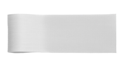 roll of plain white paper with a folded edge