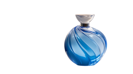 Whispers of Elegance The Blue Perfume Bottle in Transparent Splendor.png