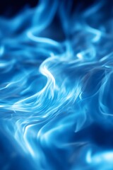 Obraz premium Abstract Background of Blue Wavy Lines, Swirls, and Curves with a Dynamic, Flowing Feel