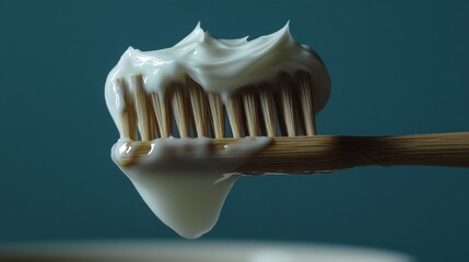 Efficiently squeezing toothpaste onto a toothbrush for optimal oral hygiene routine