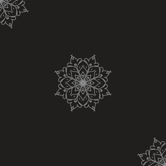 mandala with floral ornament pattern,Vector mandala relaxation patterns unique design with nature style, Hand drawn pattern,Mandala template for page decoration