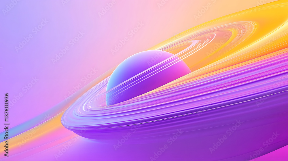 Canvas Prints planet universe vortex planet starry sky future technology concept illustration background