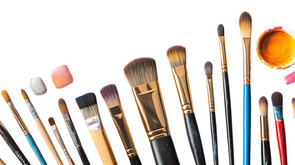 Fototapeta premium A Complete Set of Brushes and Art Supplies for Every Artist.png