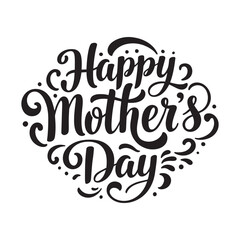 Vector lettering poster for Mother's Day with beautiful inscriptions.