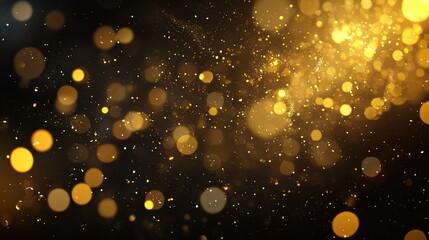 Golden and silver fireworks burst in a night sky, symbolizing celebration and joy