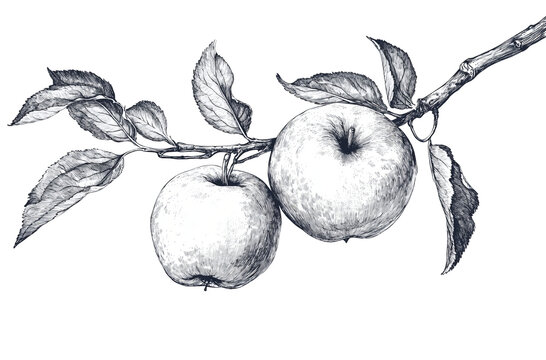 Fresh apple on branch look so appetizing