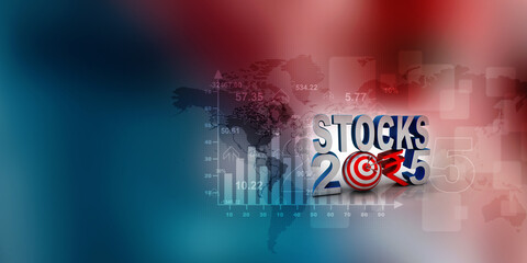 3D illustration indian stock market concept