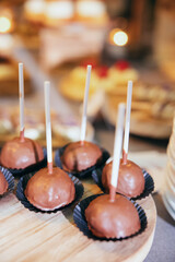 White & Milk Chocolate Cake Pops with Sweet Filling – Decadent Party Snack