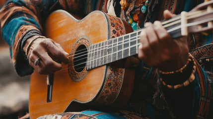 Fototapeta premium World music artists - Use photography to tell the story of the artists and their musical journey. 
