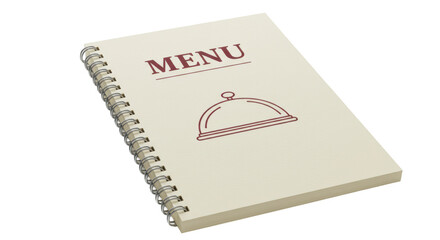 Isolated Restaurant Menu