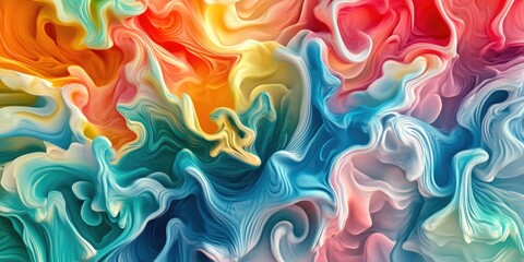 Fototapeta premium Modern 3D Abstract Movement Pattern