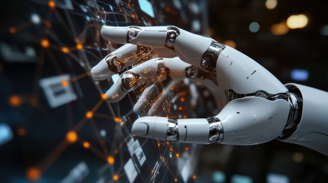 A marketer using AI-powered tools to create automated social media ads for different platforms. - Powered by Adobe