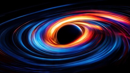 Fototapeta premium Accretion Disk Swirling Around a Black Hole