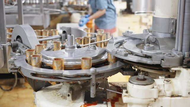 Fish processing and canning production line