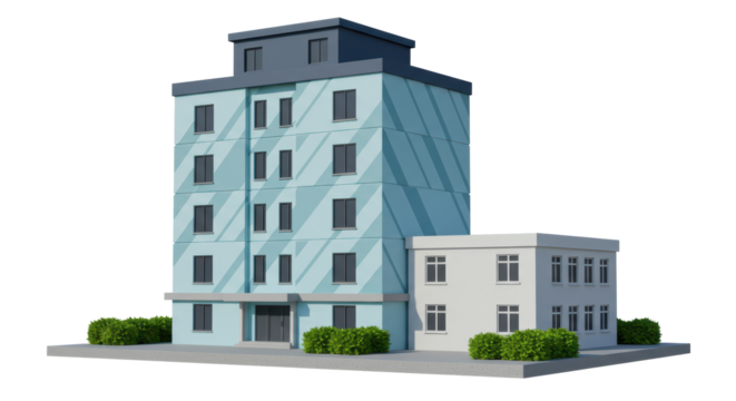 Isolated Building Architecture Design
