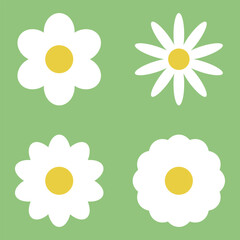 Flower icons set.Flower icon collection.