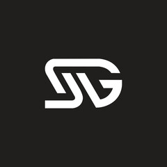 Letter SG logo design company illustration vector.