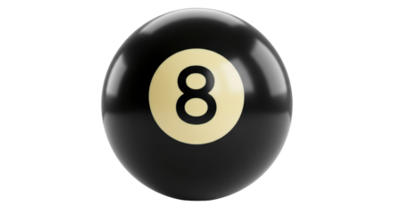 Isolated Eight Ball
