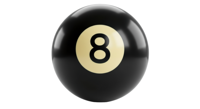 Isolated Eight Ball