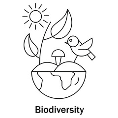 Biodiversity Icon. Vector Design