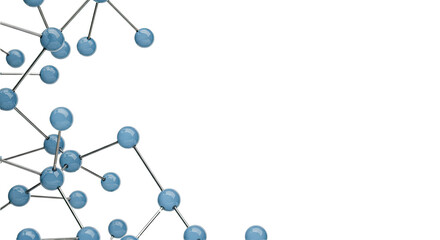 Obraz premium A Clean Abstract Representation of Molecular Structures Against a Pure White Background