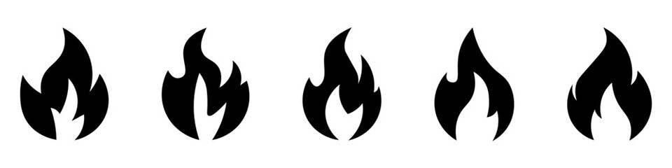Fire icons .Fire icon collection.