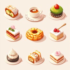 Assorted Delightful Dessert Collection