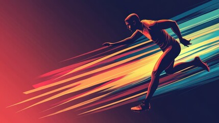 Banner template for national sports day, design template, wallpaper ,poster illustration