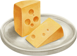 watercolor cheese