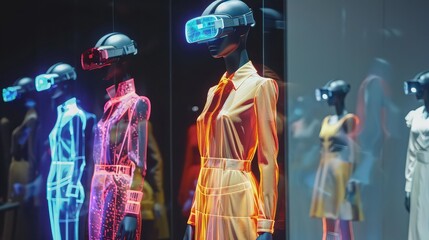 Augmented reality in fashion design, virtual clothing creation.