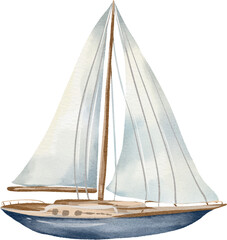 watercolor sailboat