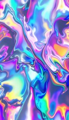 mesmerizing prismlight abstract background with iridescent rainbow foil texture, shifting like a holographic spectrum