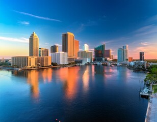 tampa florida usa downtown skyline