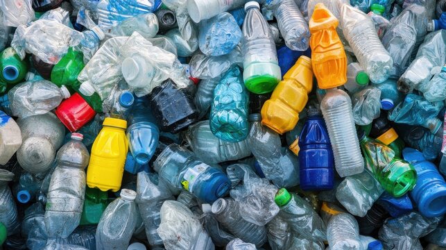 Recyclable Polymers Designed for easy recycling reducing waste illustration