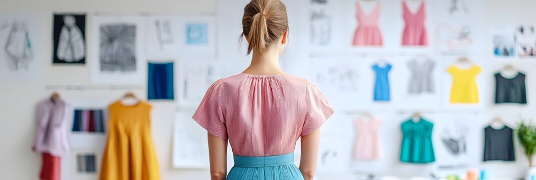 A fashion designer s vibrant studio filled with clothing mannequins and sketches reflecting their creative process and passion for the industry