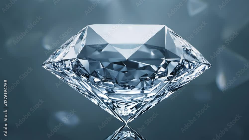 Poster a diamond is on a table. it is a large diamond