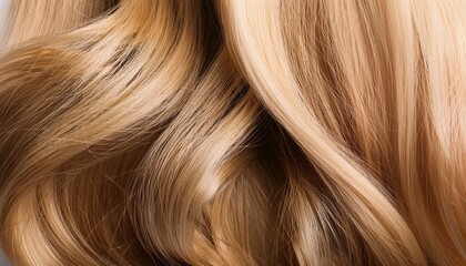 Naklejka premium Long hair of a woman close up