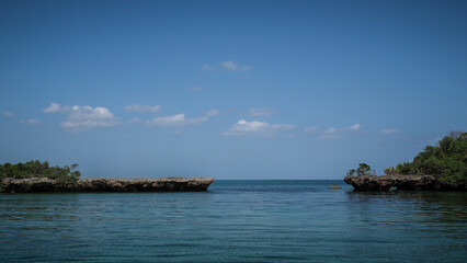 Fototapeta premium The landscape of Kwale Island in Zanzibar, Tanzania