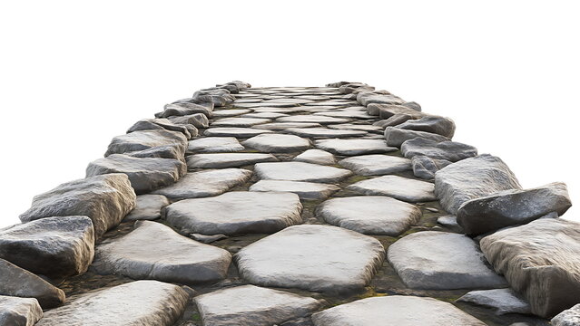 a stone road