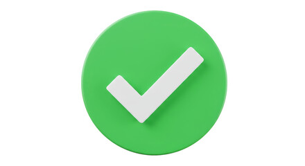 Isolated Check Mark Icon