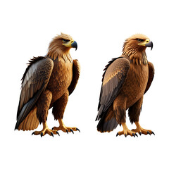Obraz premium Realistic Eagle Illustration Majestic Bird of Prey Design