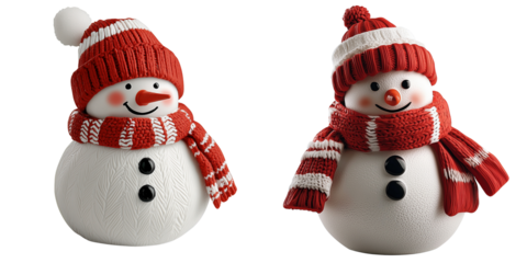 Cozy snowman decorations for a festive winter wonderland atmosphere