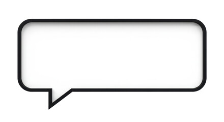 Isolated Speech Bubble