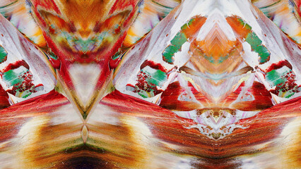 Fototapeta premium Abstract art background . Hand painting artwork on canvas .