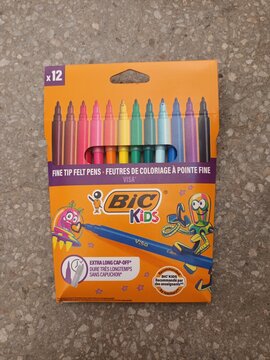 BIC color markers for kids
