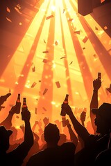 Rave Party Interior Scene