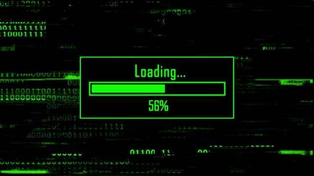 Green technical background - loading screen