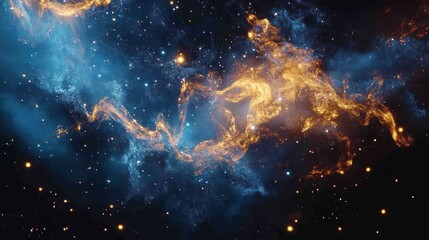 A beautiful depiction of a cosmic nebula in outer space