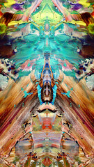 Abstract art background . Hand painting artwork on canvas .